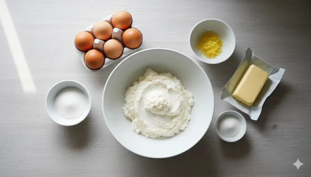 Käsekuchen ohne Boden