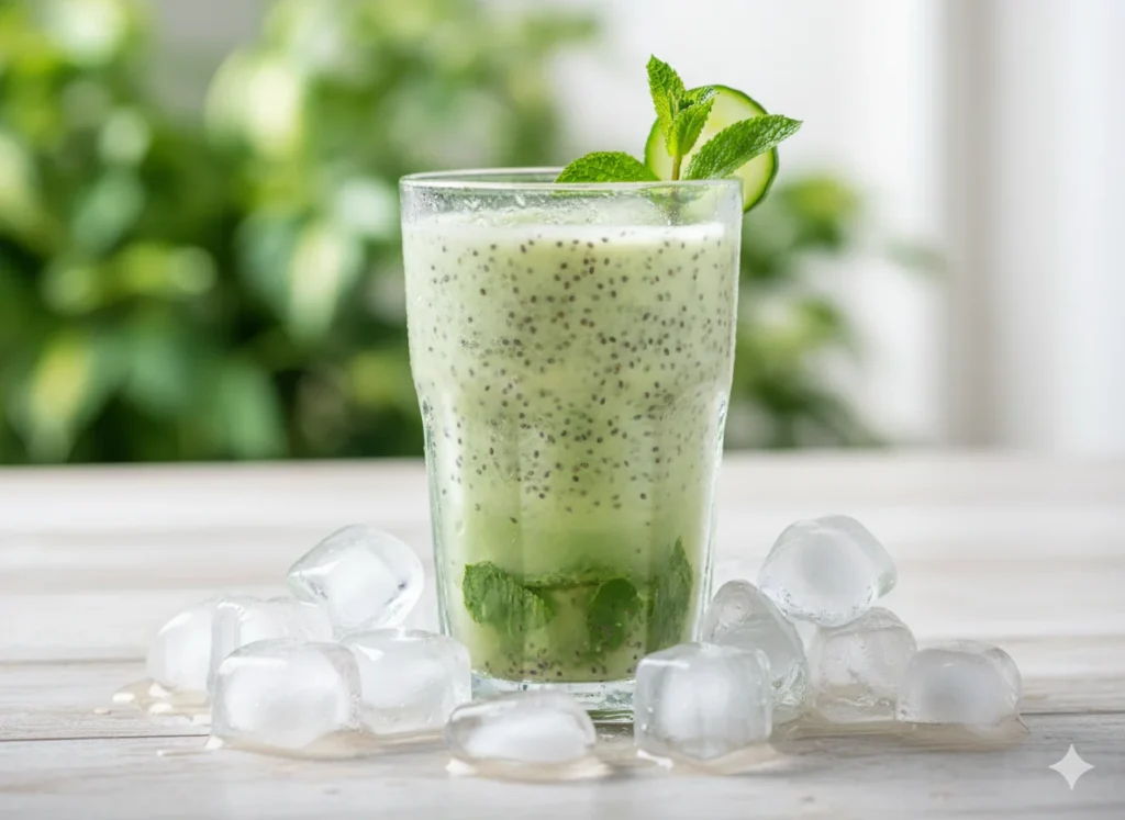 Zitronen-Gurken-Minze Detox Smoothie – leichter, erfrischender Smoothie für Reinigung und Hydration.
6Detox Smoothies